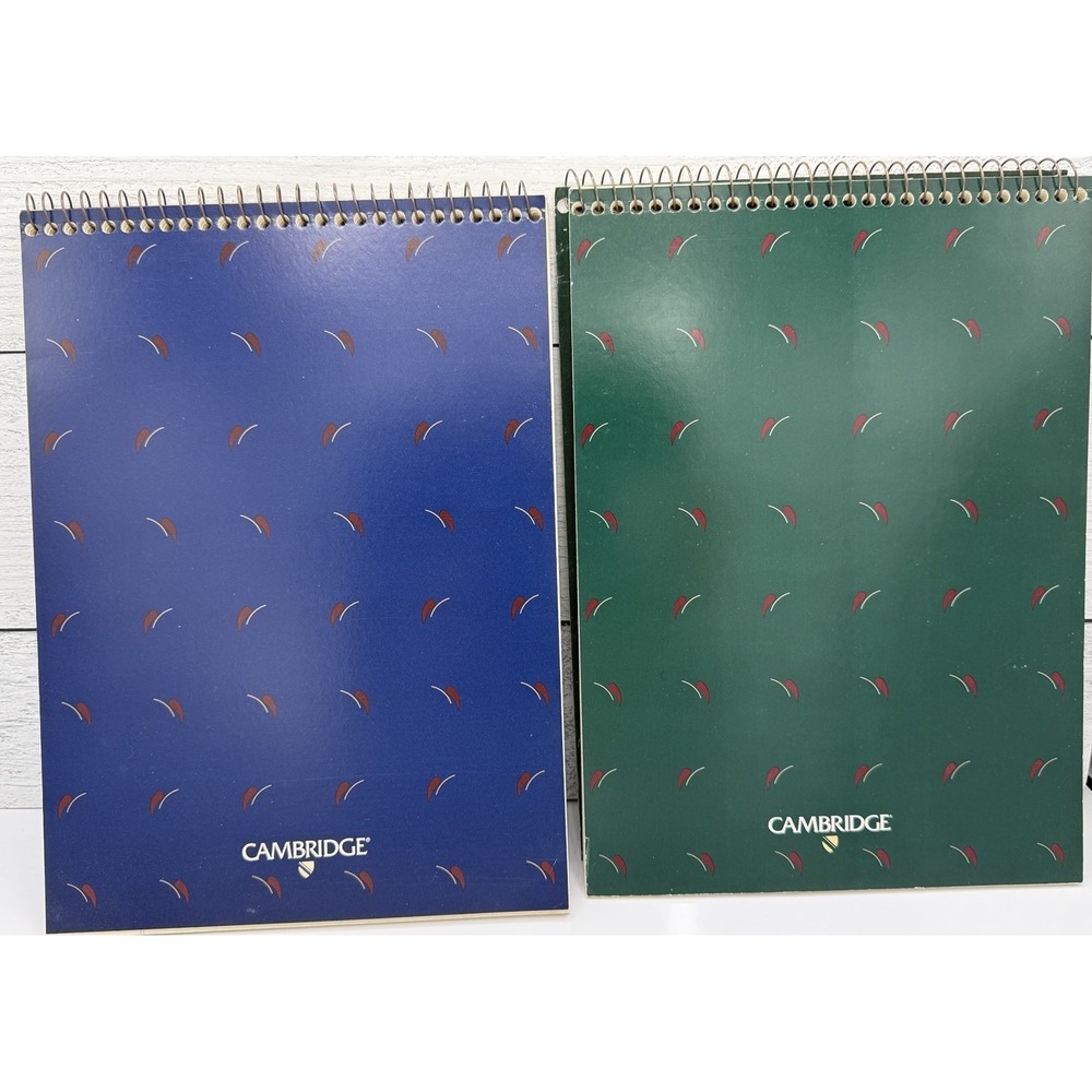 Vtg Cambridge Notebook‎ Legal Pad Numbered  Project Planning 1990s Hvy Wt Paper